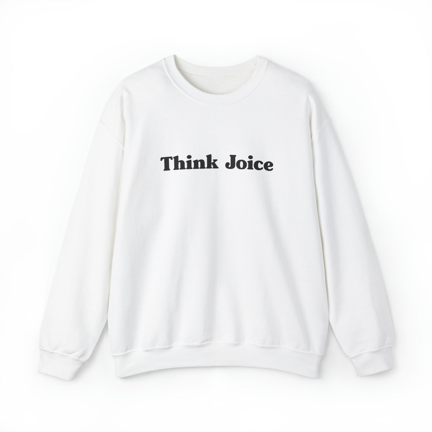 Think Joice Retro (black design) on Unisex Heavy Blend™ Crewneck Sweatshirt