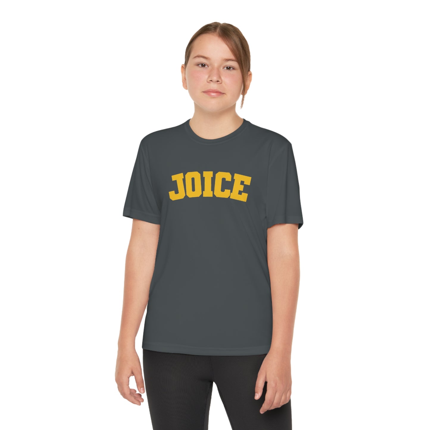 JOICE (yellow design) on Youth Competitor Tee