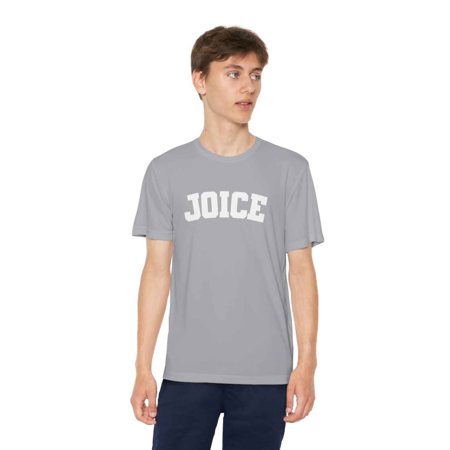 JOICE (white design) on Youth Competitor Tee