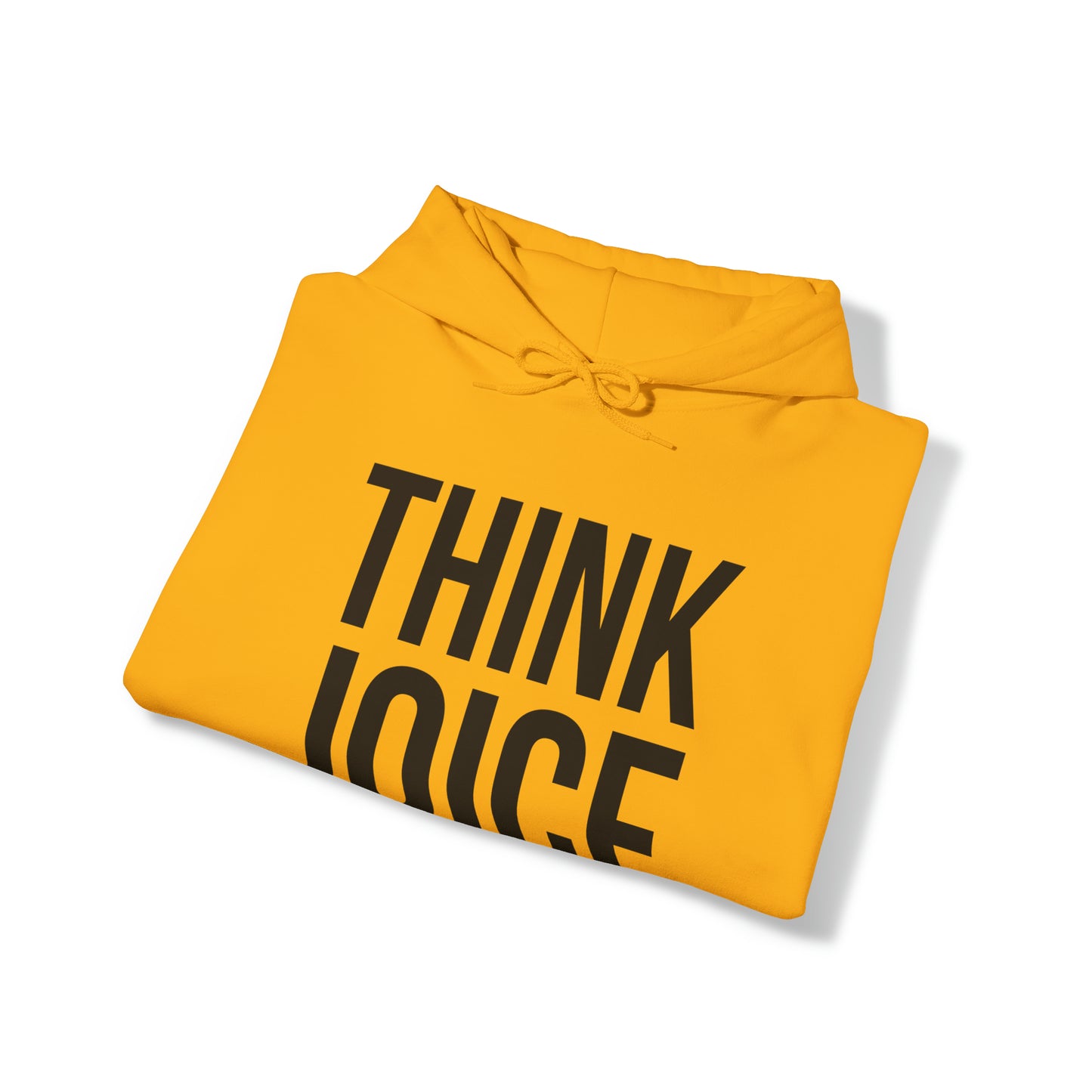 Think Joice (black design) on Unisex Heavy Blend™ Hooded Sweatshirt