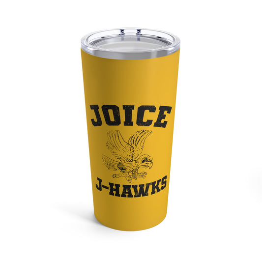 Throwback Joice J-Hawks (worn black design) on Tumbler 20oz