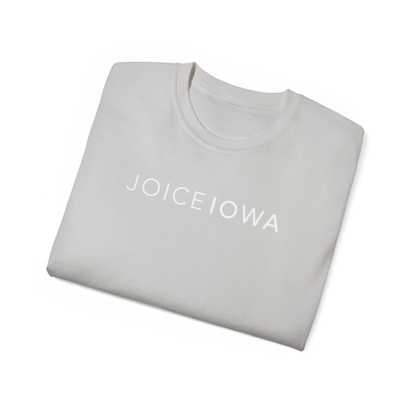 JOICE IOWA (White Design) on Unisex Ultra Cotton Short Sleeve Tee