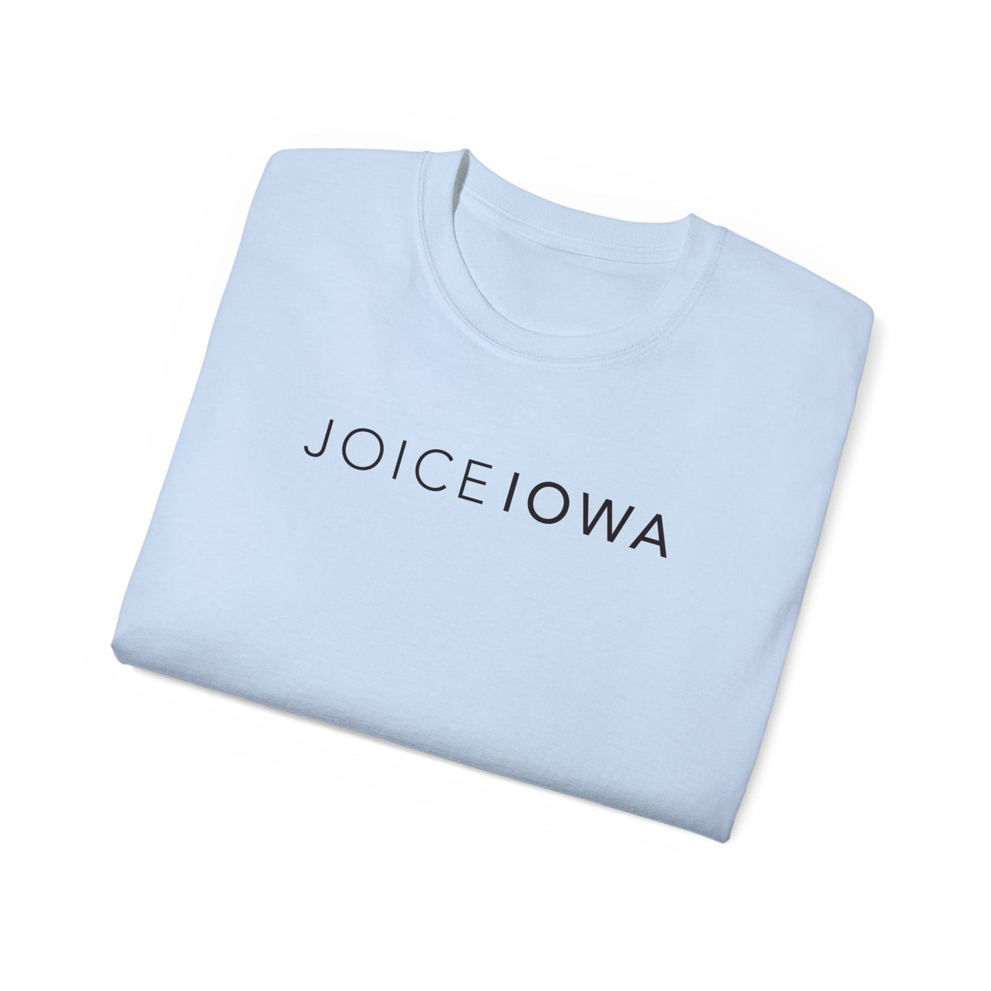 JOICE IOWA (Black Design) on Unisex Ultra Cotton Short Sleeve Tee