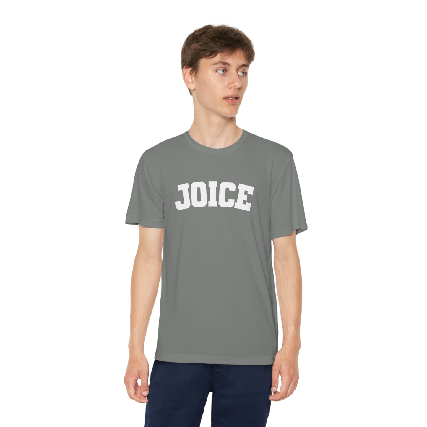 JOICE (white design) on Youth Competitor Tee