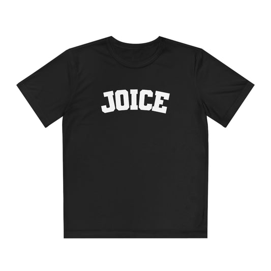 JOICE (white design) on Youth Competitor Tee