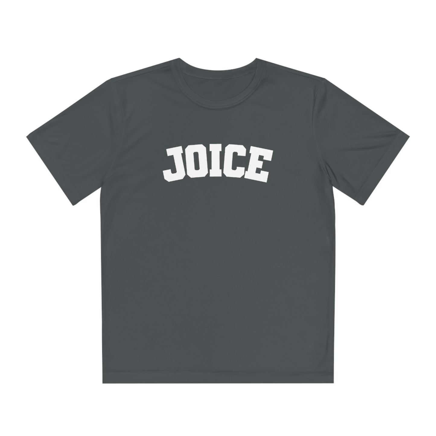 JOICE (white design) on Youth Competitor Tee