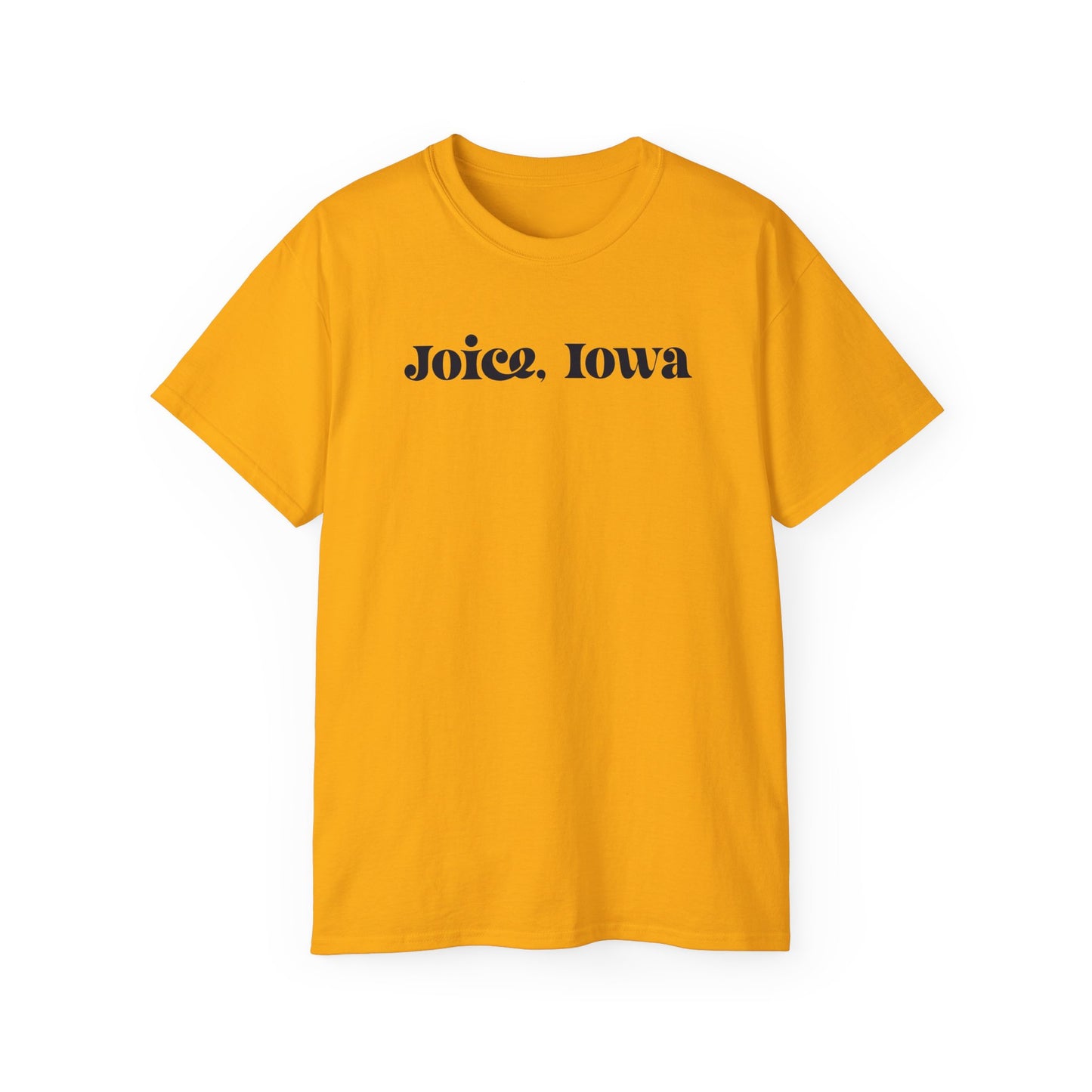 Joice, Iowa (Black Design) on Unisex Ultra Cotton Short Sleeve Tee