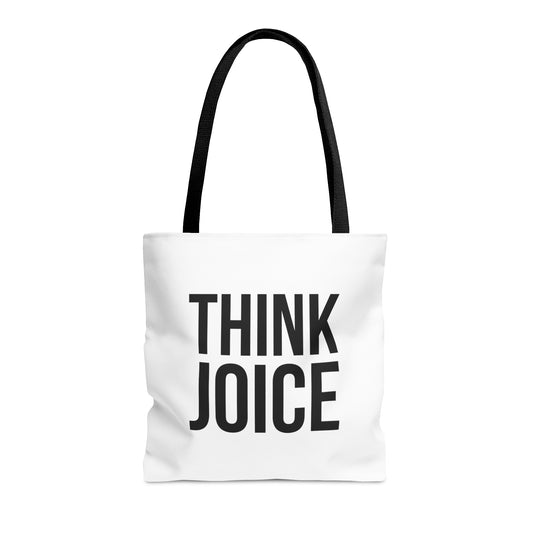 Think Joice (black design) on White Tote Bag