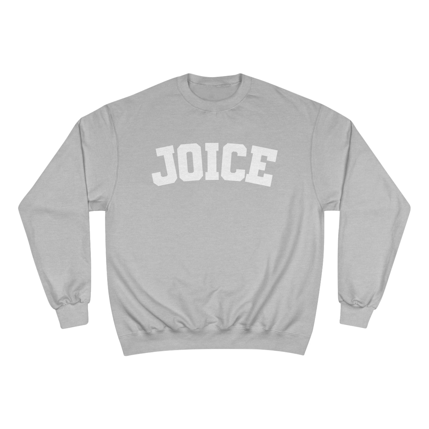 JOICE (white design) on Champion Sweatshirt