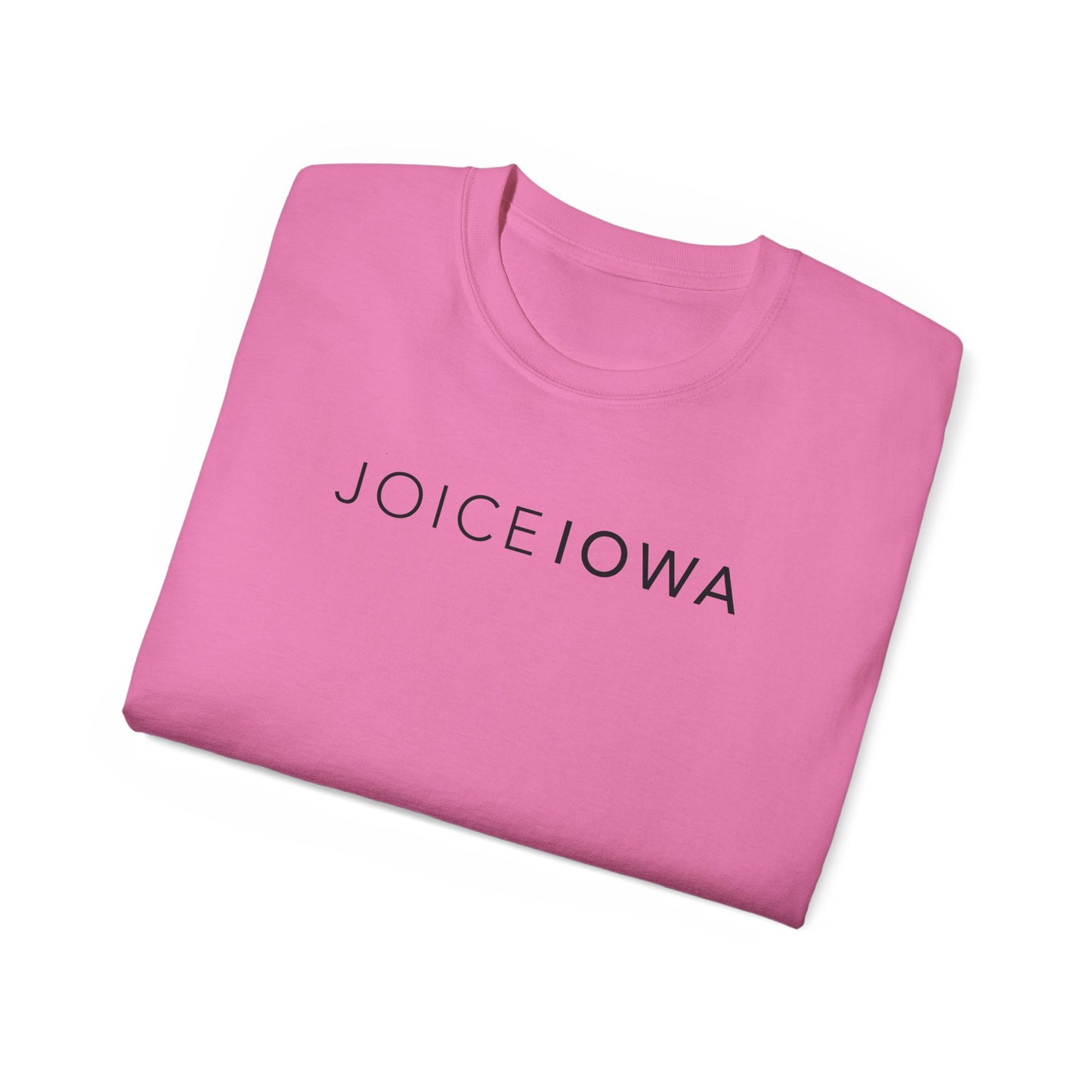 JOICE IOWA (Black Design) on Unisex Ultra Cotton Short Sleeve Tee