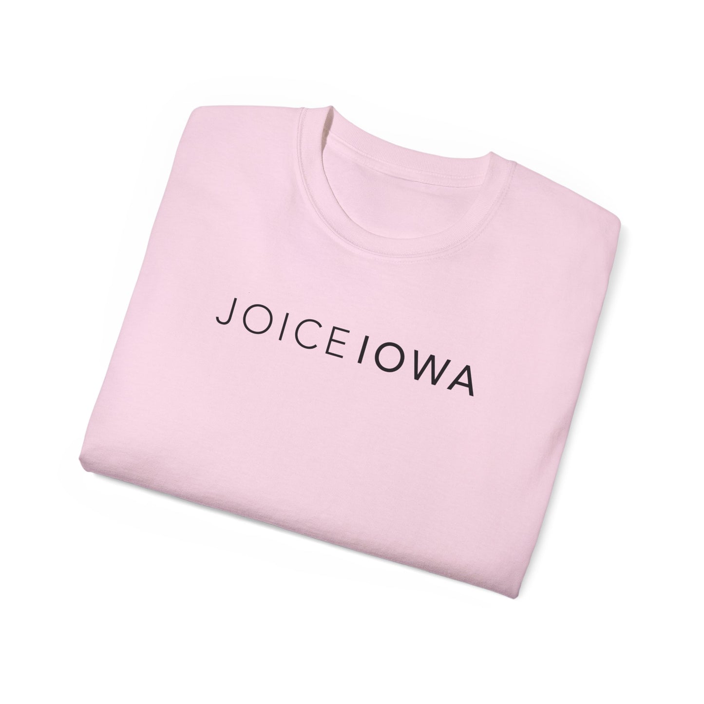 JOICE IOWA (Black Design) on Unisex Ultra Cotton Short Sleeve Tee