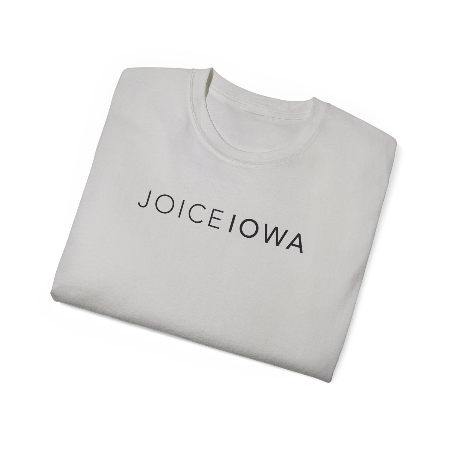 JOICE IOWA (Black Design) on Unisex Ultra Cotton Short Sleeve Tee