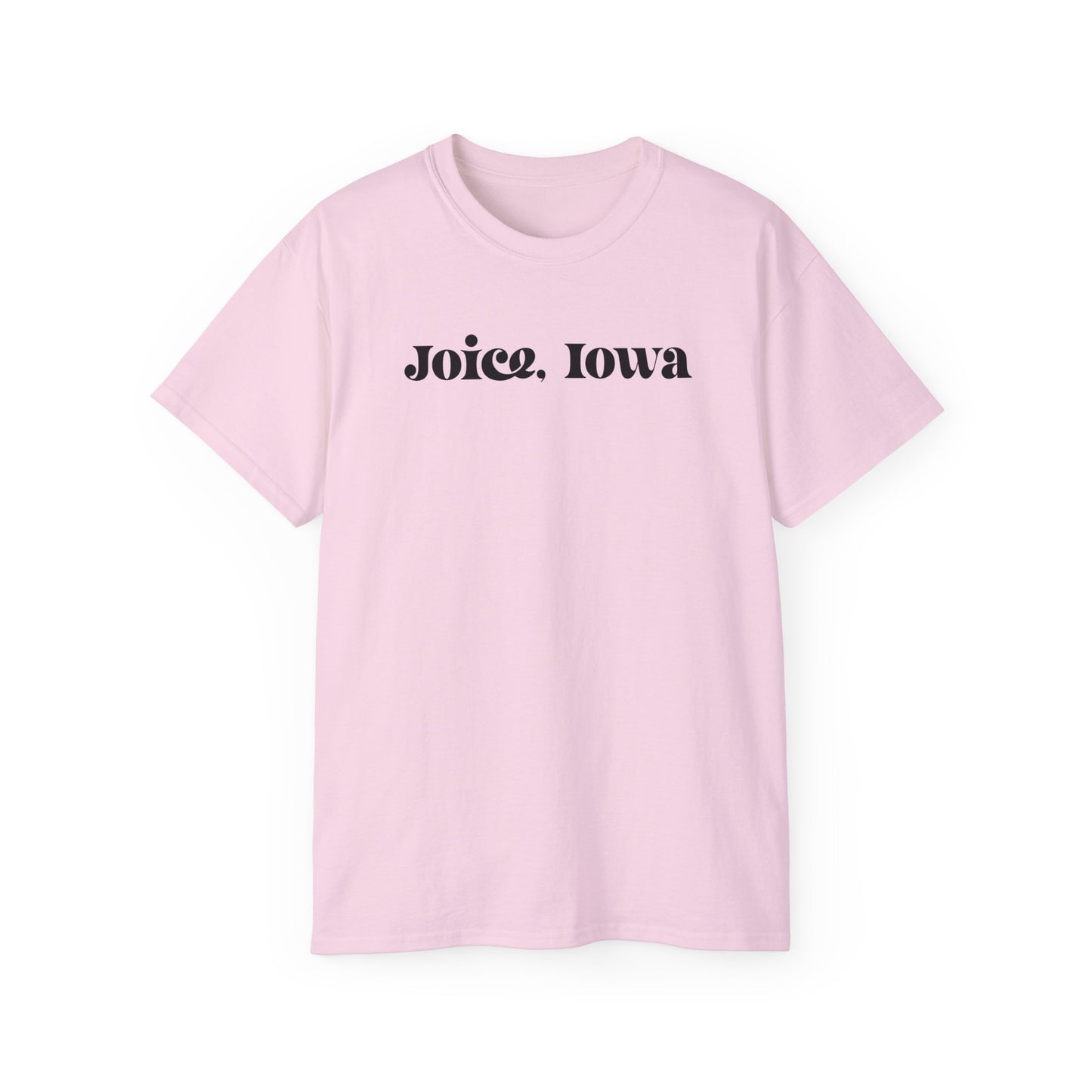 Joice, Iowa (Black Design) on Unisex Ultra Cotton Short Sleeve Tee