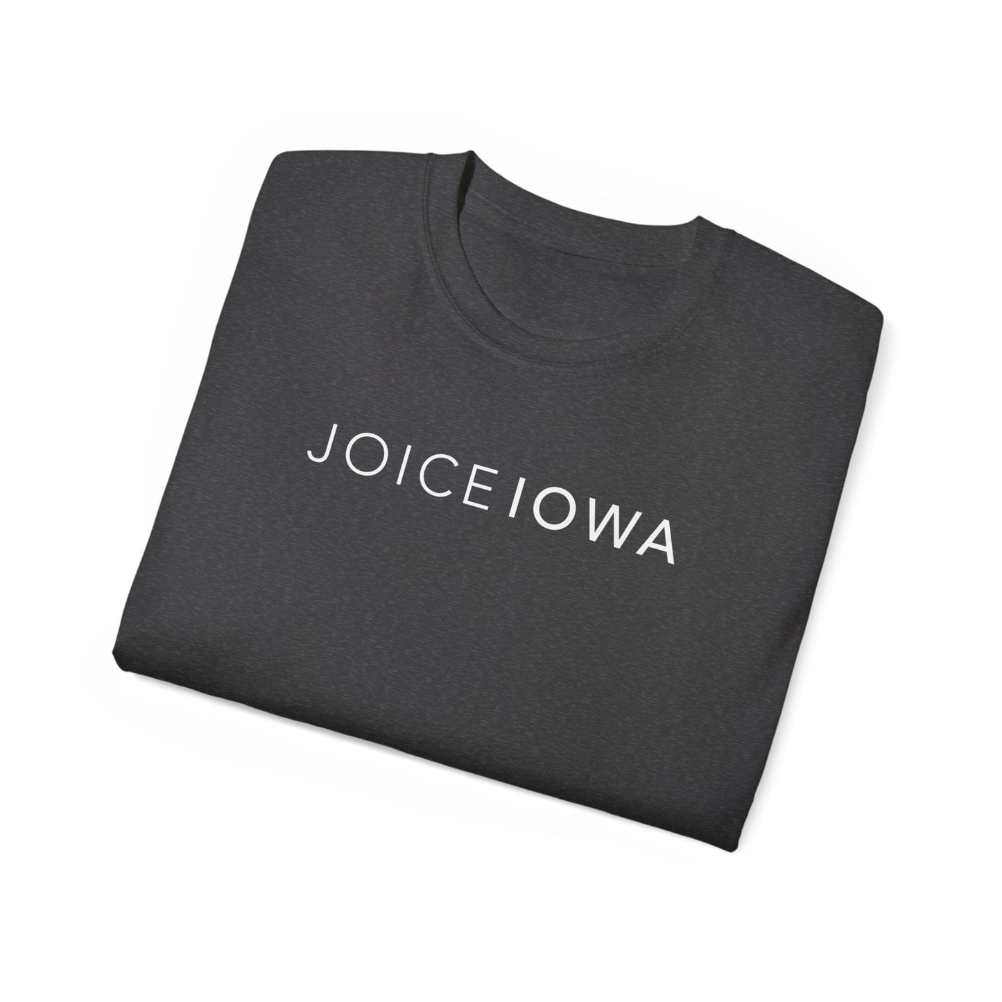 JOICE IOWA (White Design) on Unisex Ultra Cotton Short Sleeve Tee