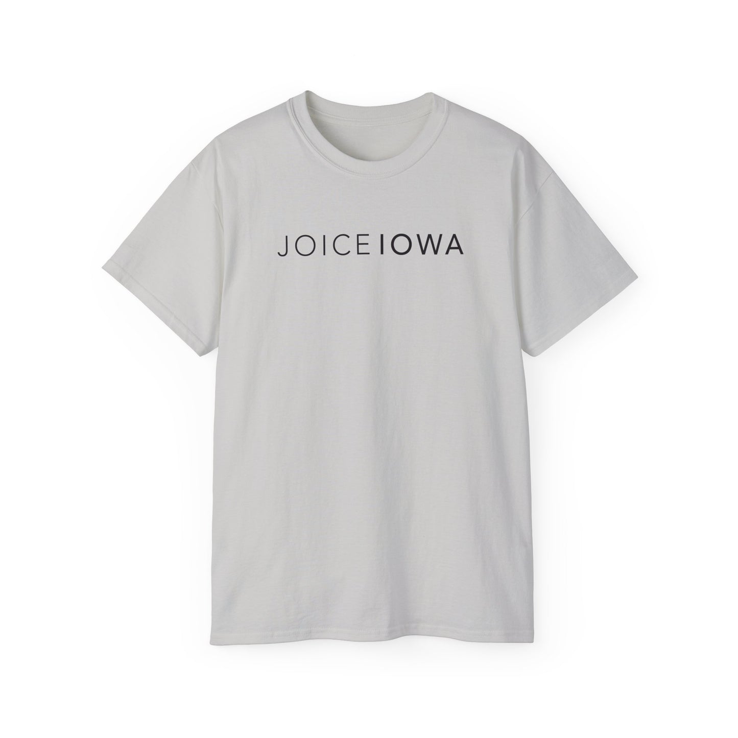 JOICE IOWA (Black Design) on Unisex Ultra Cotton Short Sleeve Tee