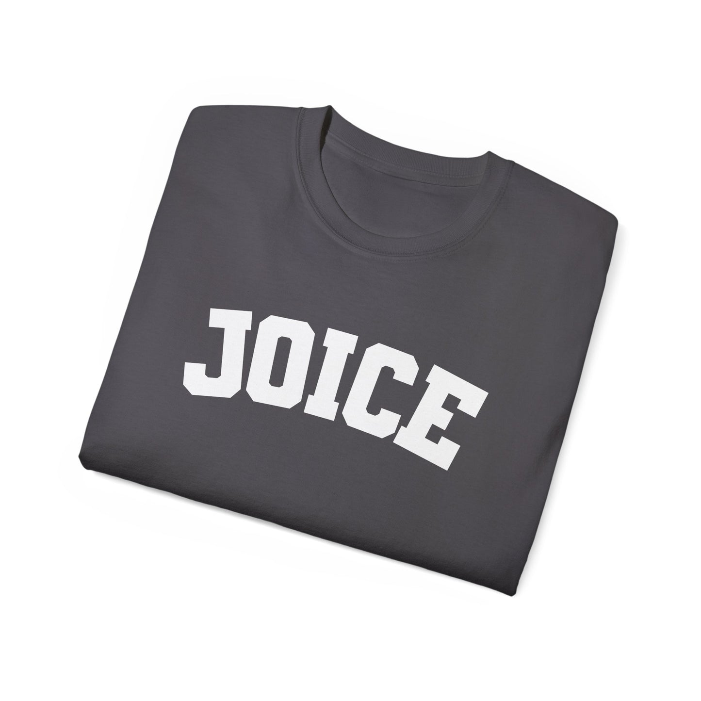 JOICE (white design) on Unisex Ultra Cotton Short Sleeve Tee