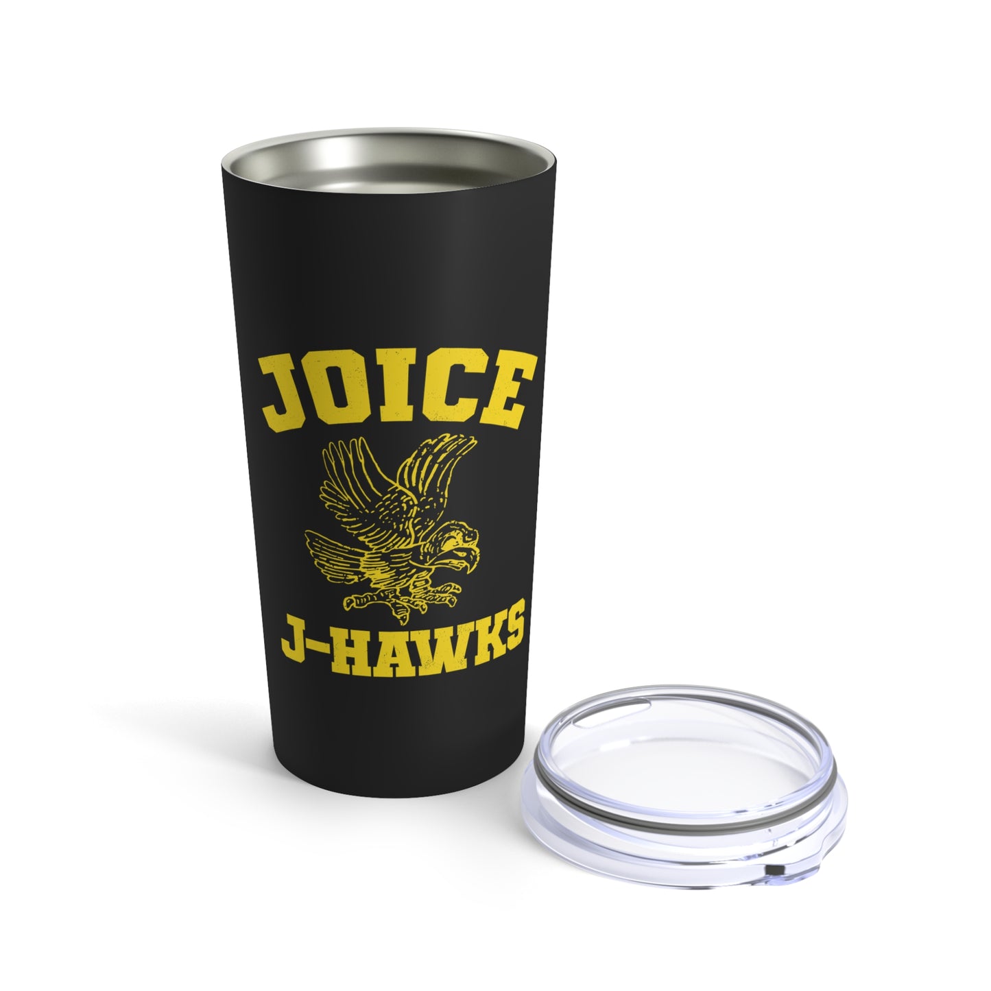 Throwback Joice J-Hawks (worn yellow design) on Tumbler 20oz