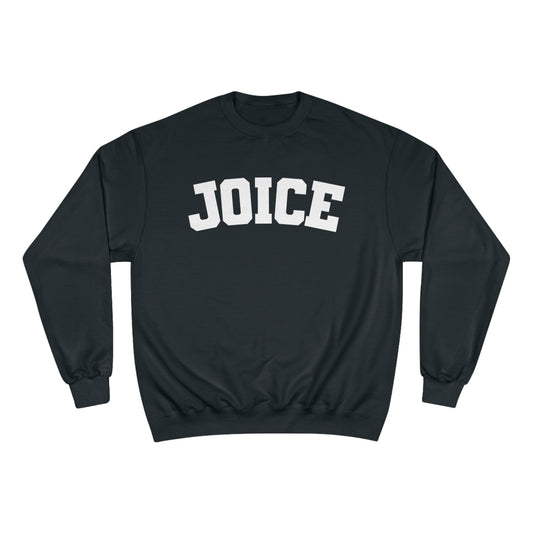 JOICE (white design) on Champion Sweatshirt