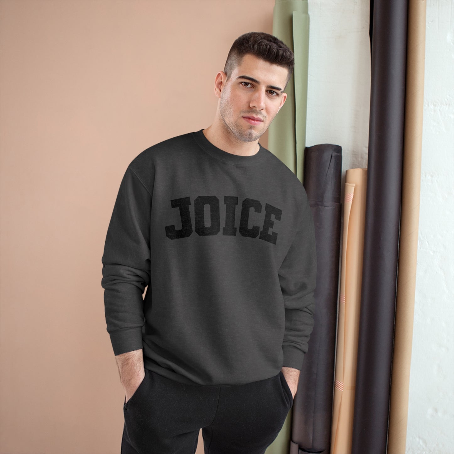 JOICE (black design) on Champion Sweatshirt