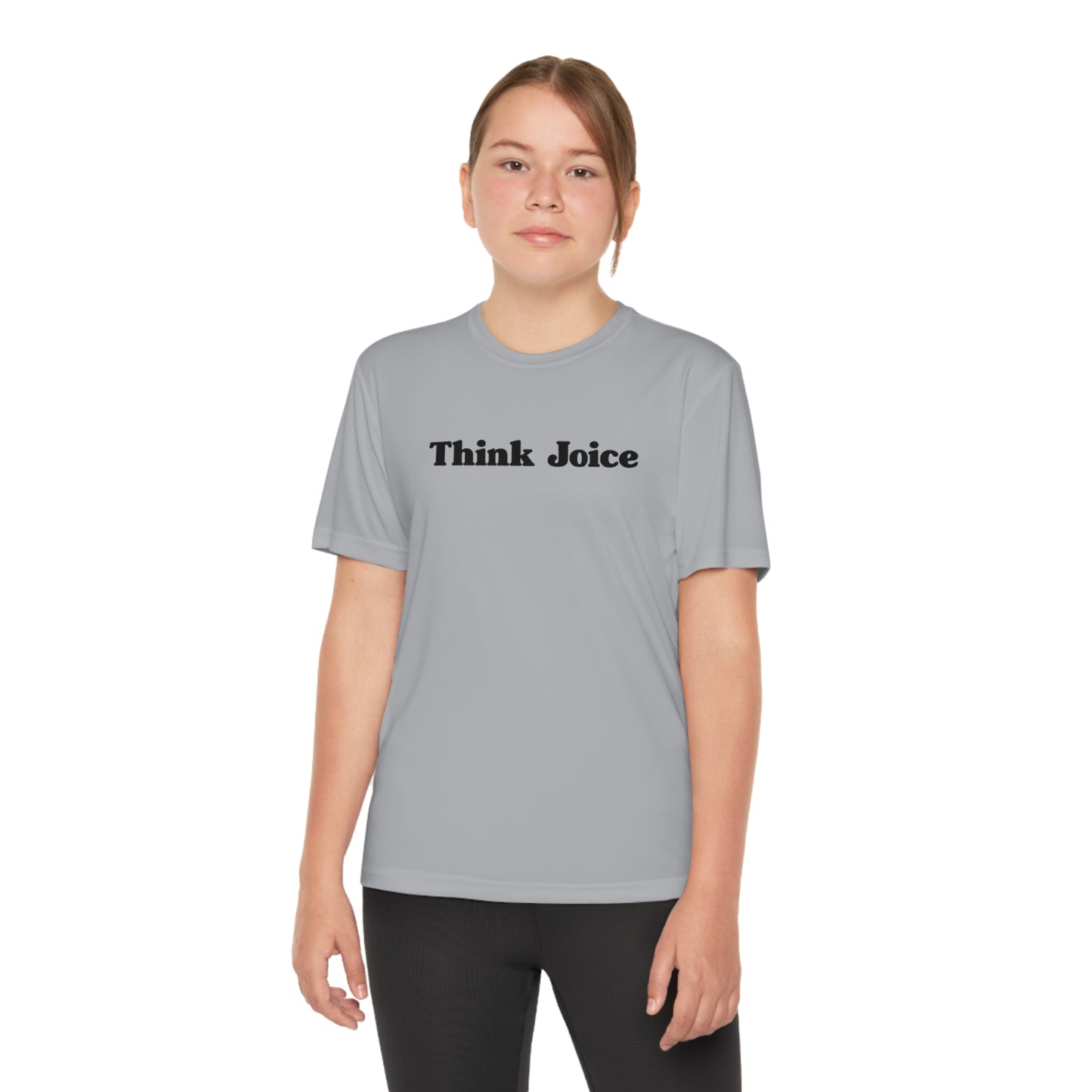 Kids' Think Joice Retro (black design) on Youth Competitor Tee