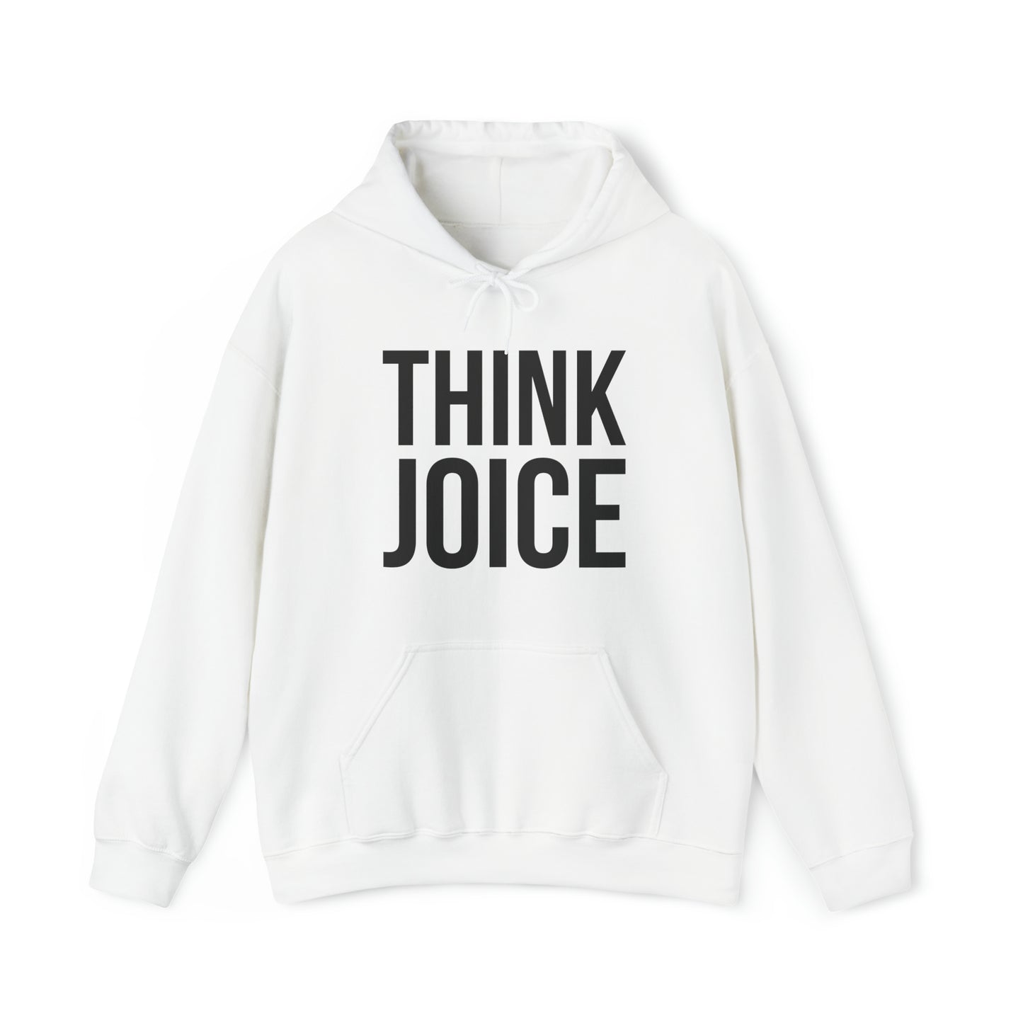 Think Joice (black design) on Unisex Heavy Blend™ Hooded Sweatshirt