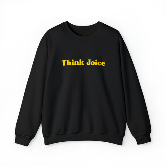Think Joice Retro (yellow design) on Unisex Heavy Blend™ Crewneck Sweatshirt