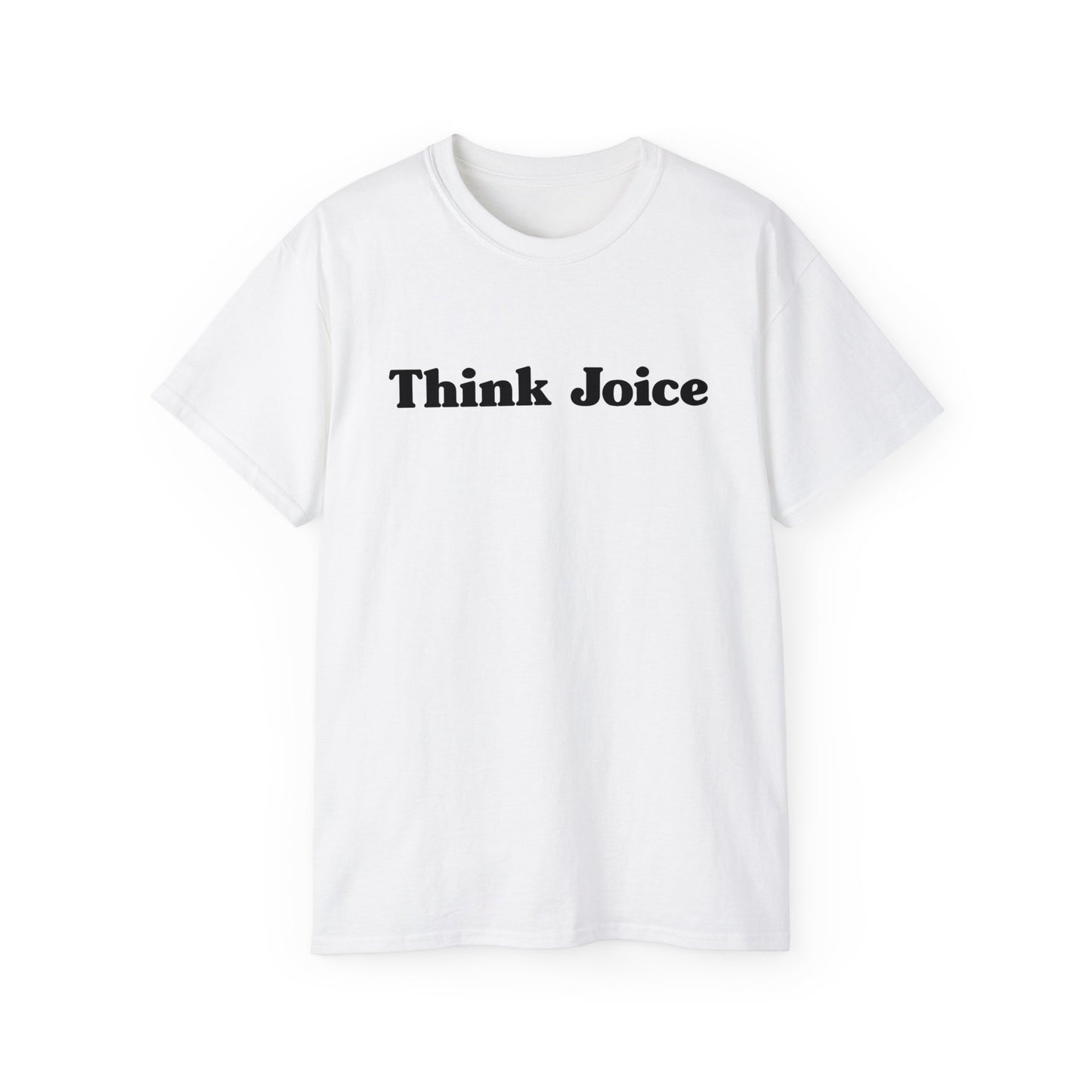 Think Joice Retro (black design) on Unisex Ultra Cotton Short Sleeve Tee