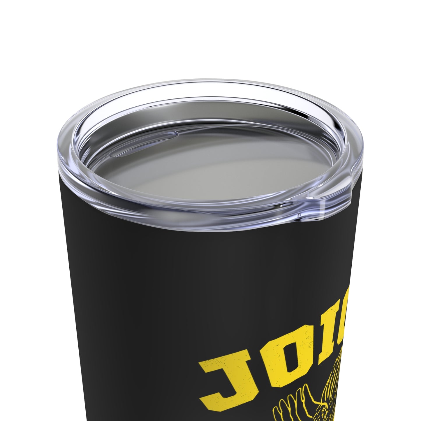 Throwback Joice J-Hawks (worn yellow design) on Tumbler 20oz