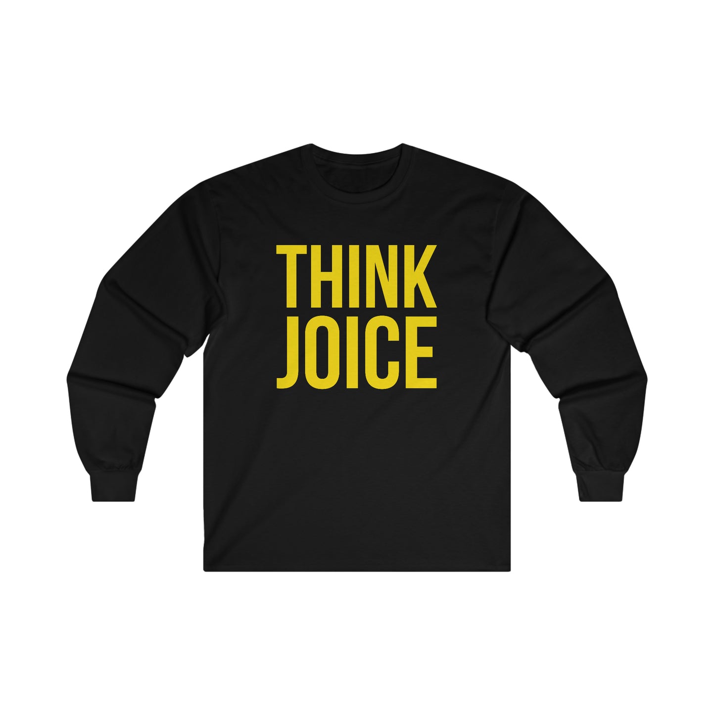 Think Joice (yellow design) on Ultra Cotton Long Sleeve Tee