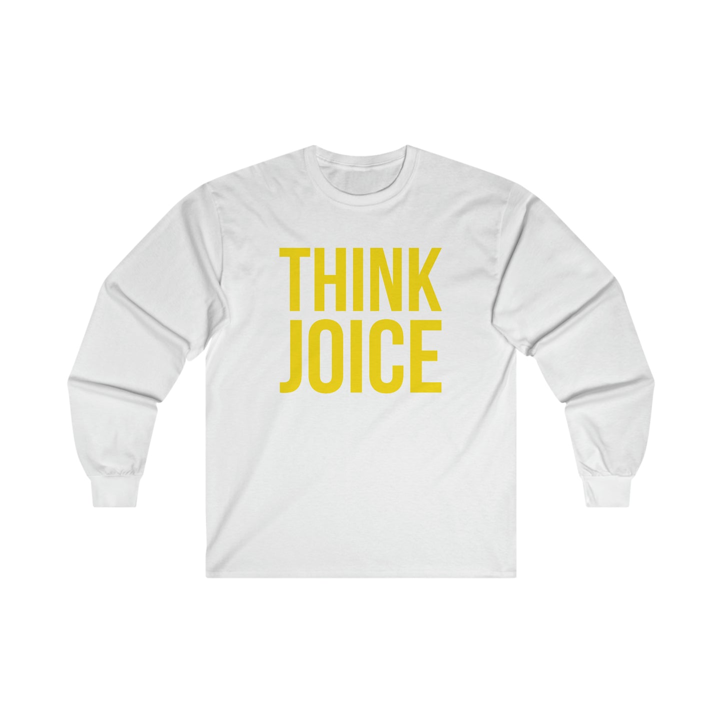 Think Joice (yellow design) on Ultra Cotton Long Sleeve Tee