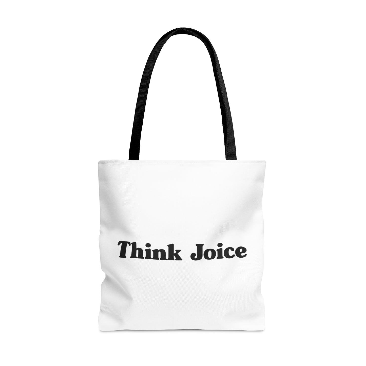 Think Joice Retro (black design) on White Tote Bag