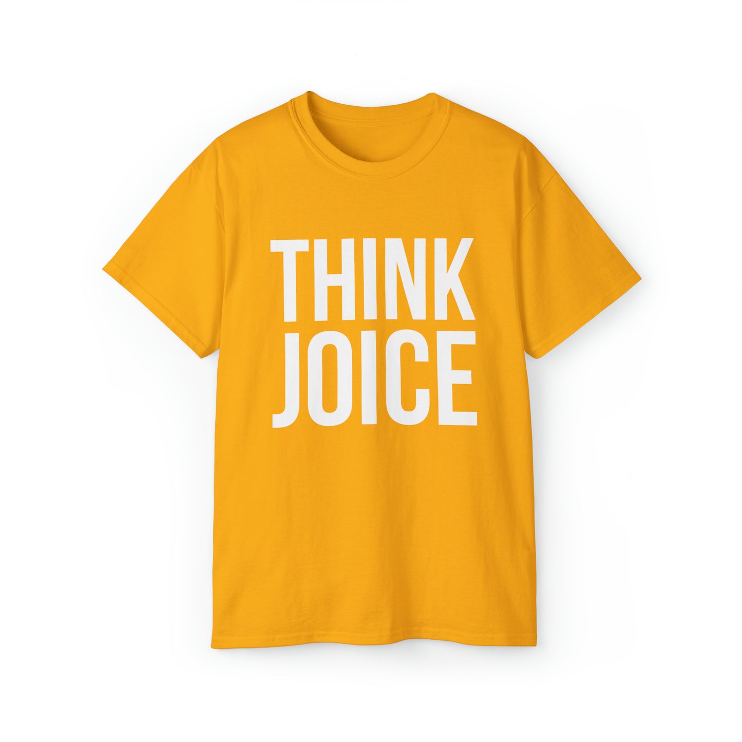 Think Joice (white design) on Unisex Ultra Cotton Short Sleeve Tee