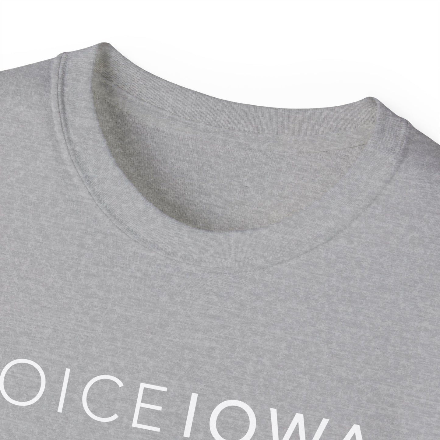 JOICE IOWA (White Design) on Unisex Ultra Cotton Short Sleeve Tee