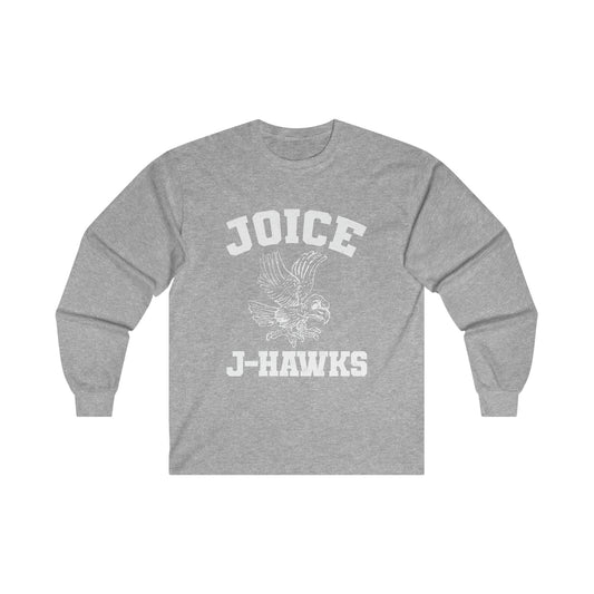 Throwback Joice J-Hawks (worn white design) on Ultra Cotton Long Sleeve Tee