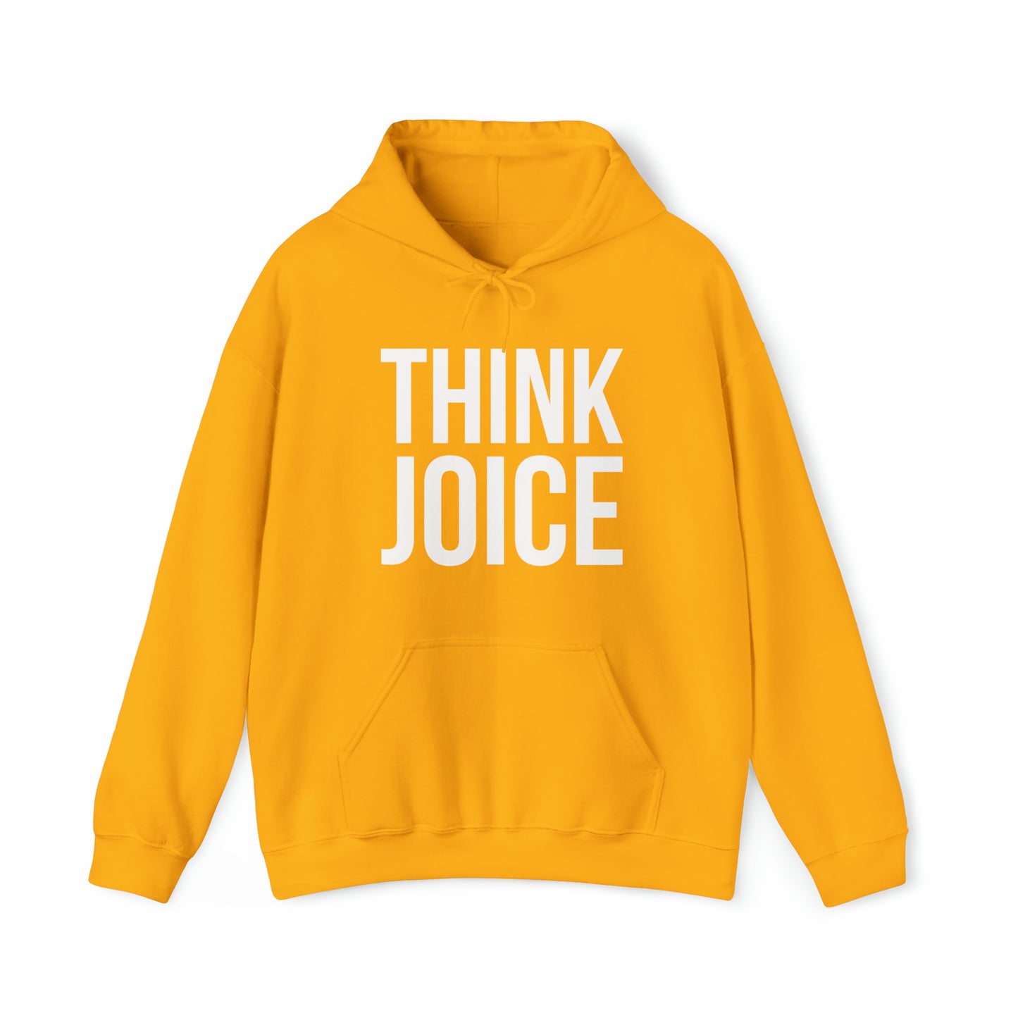 Think Joice (white design) on Unisex Heavy Blend™ Hooded Sweatshirt