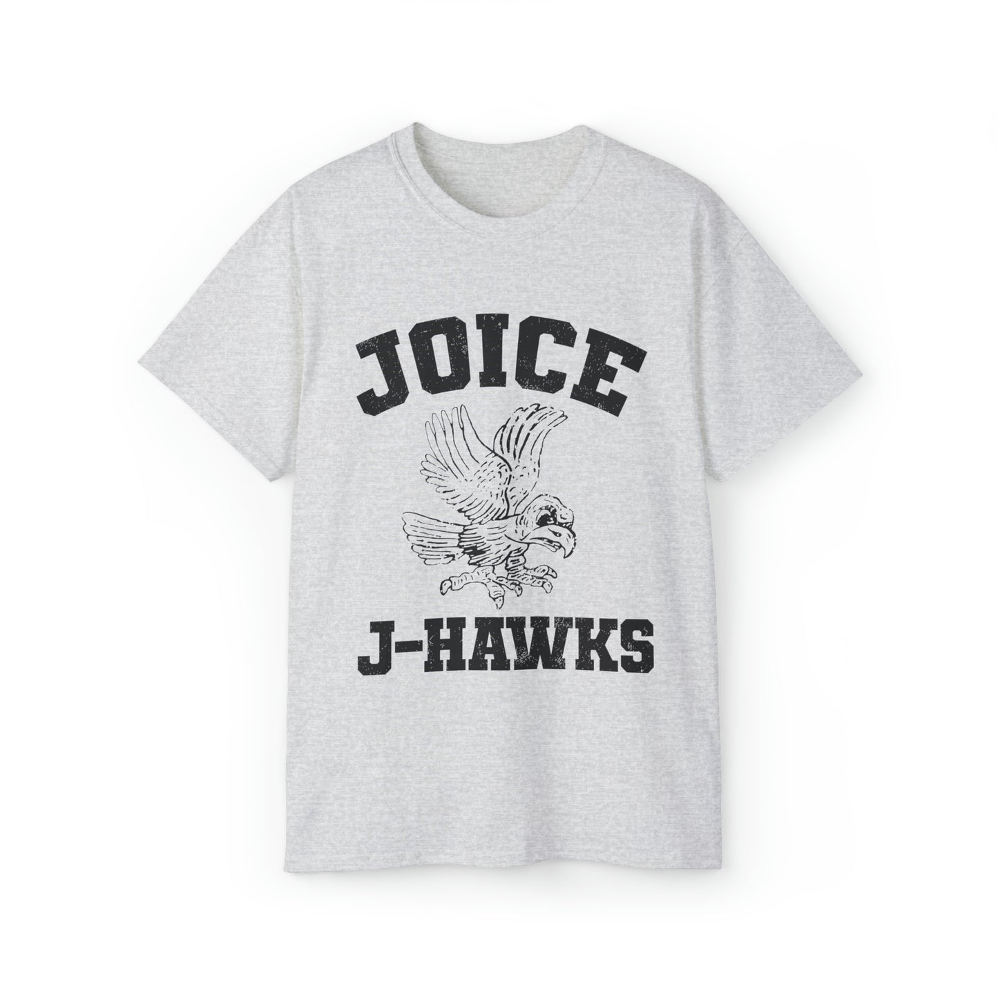 Throwback Joice J-Hawks (worn black design) on Unisex Ultra Cotton Short Sleeve Tee