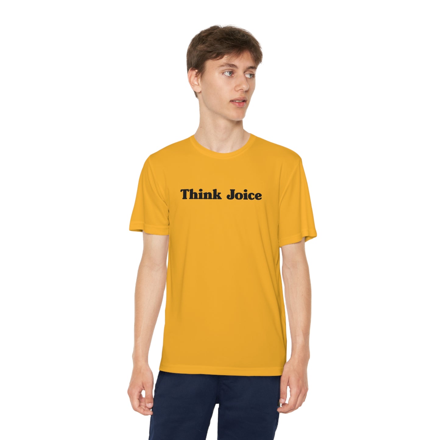 Kids' Think Joice Retro (black design) on Youth Competitor Tee