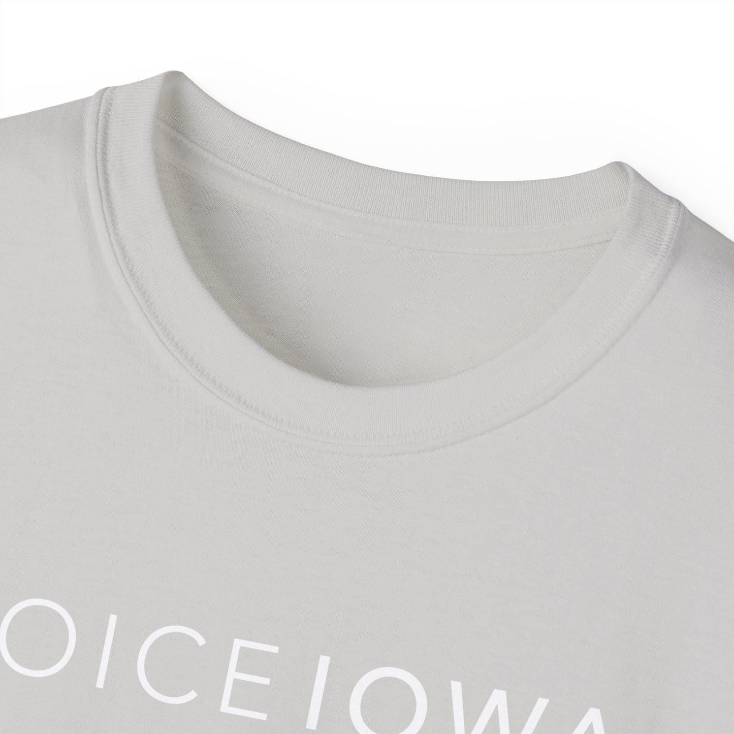 JOICE IOWA (White Design) on Unisex Ultra Cotton Short Sleeve Tee