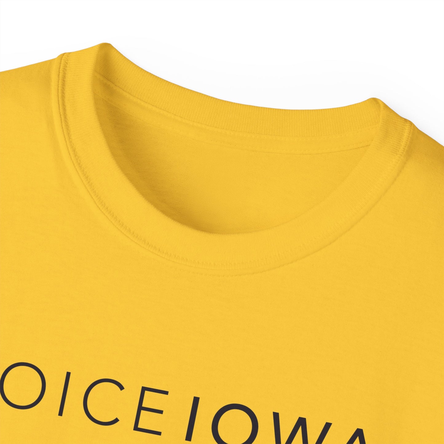 JOICE IOWA (Black Design) on Unisex Ultra Cotton Short Sleeve Tee