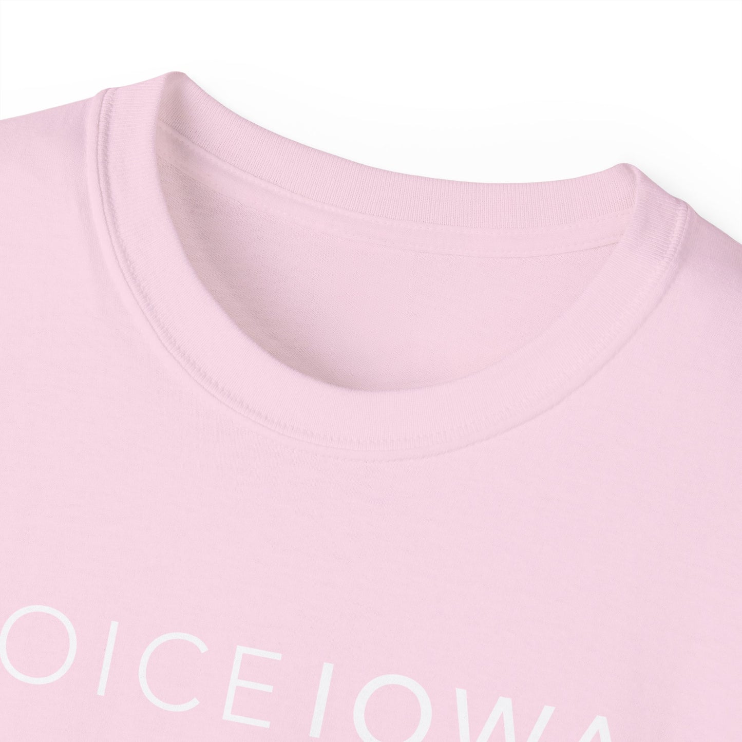 JOICE IOWA (White Design) on Unisex Ultra Cotton Short Sleeve Tee