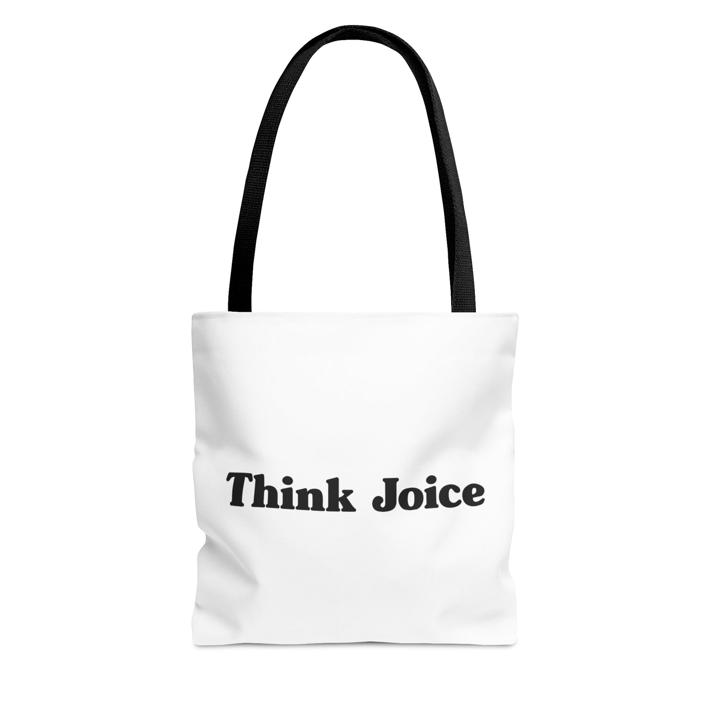 Think Joice Retro (black design) on White Tote Bag