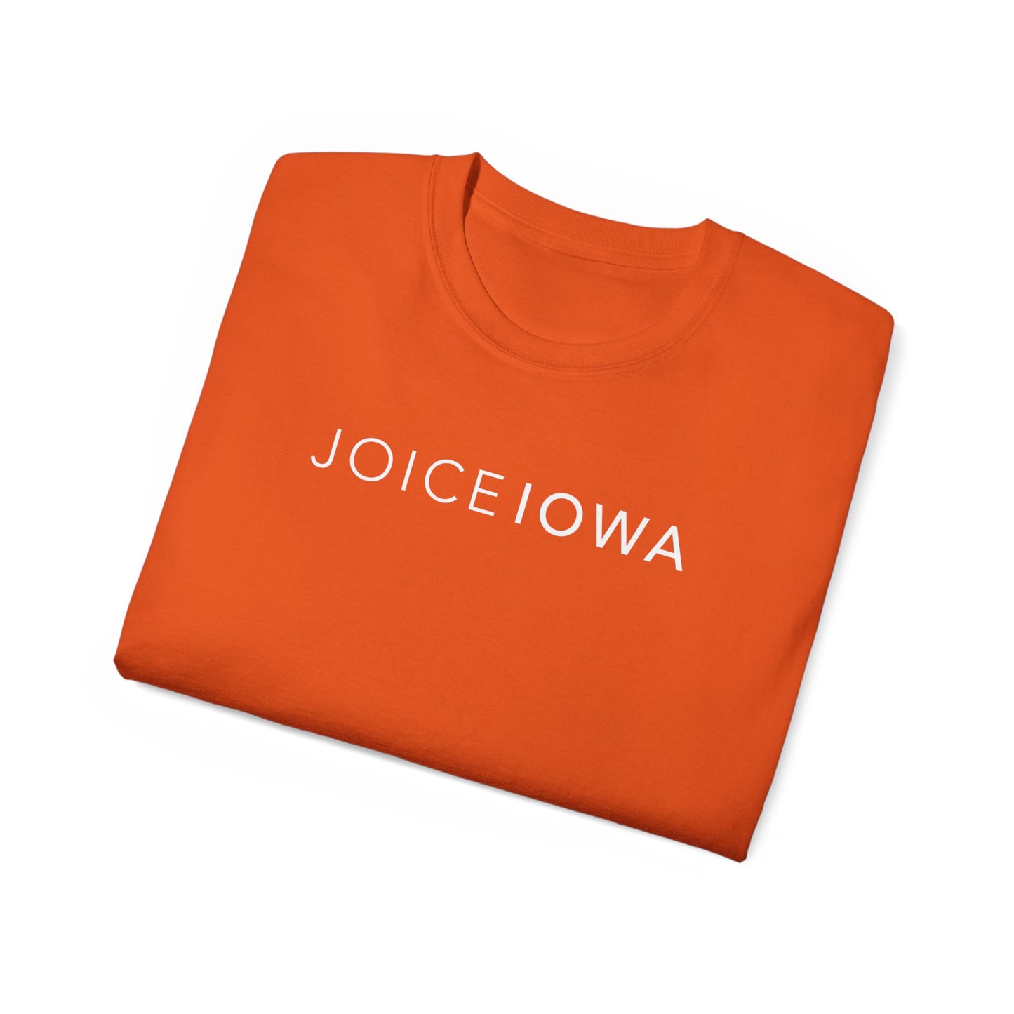 JOICE IOWA (White Design) on Unisex Ultra Cotton Short Sleeve Tee