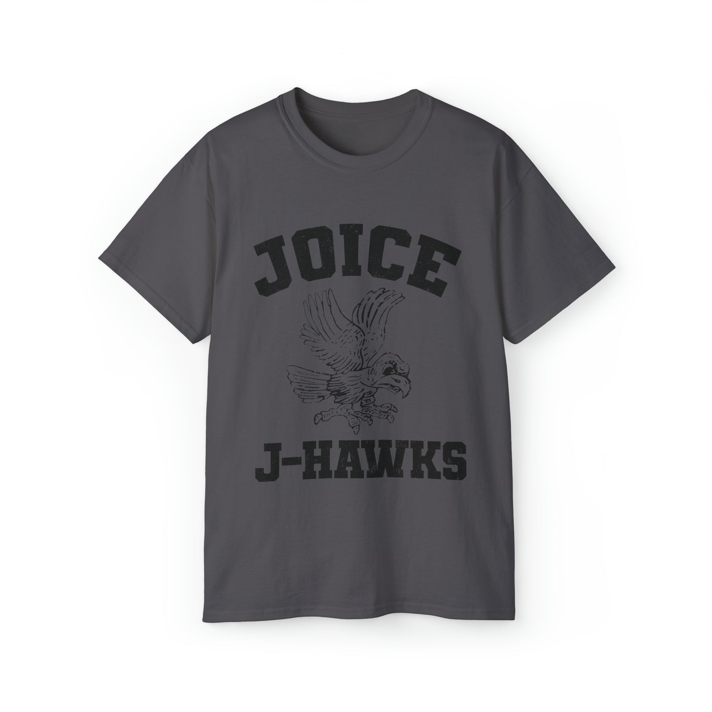 Throwback Joice J-Hawks (worn black design) on Unisex Ultra Cotton Short Sleeve Tee