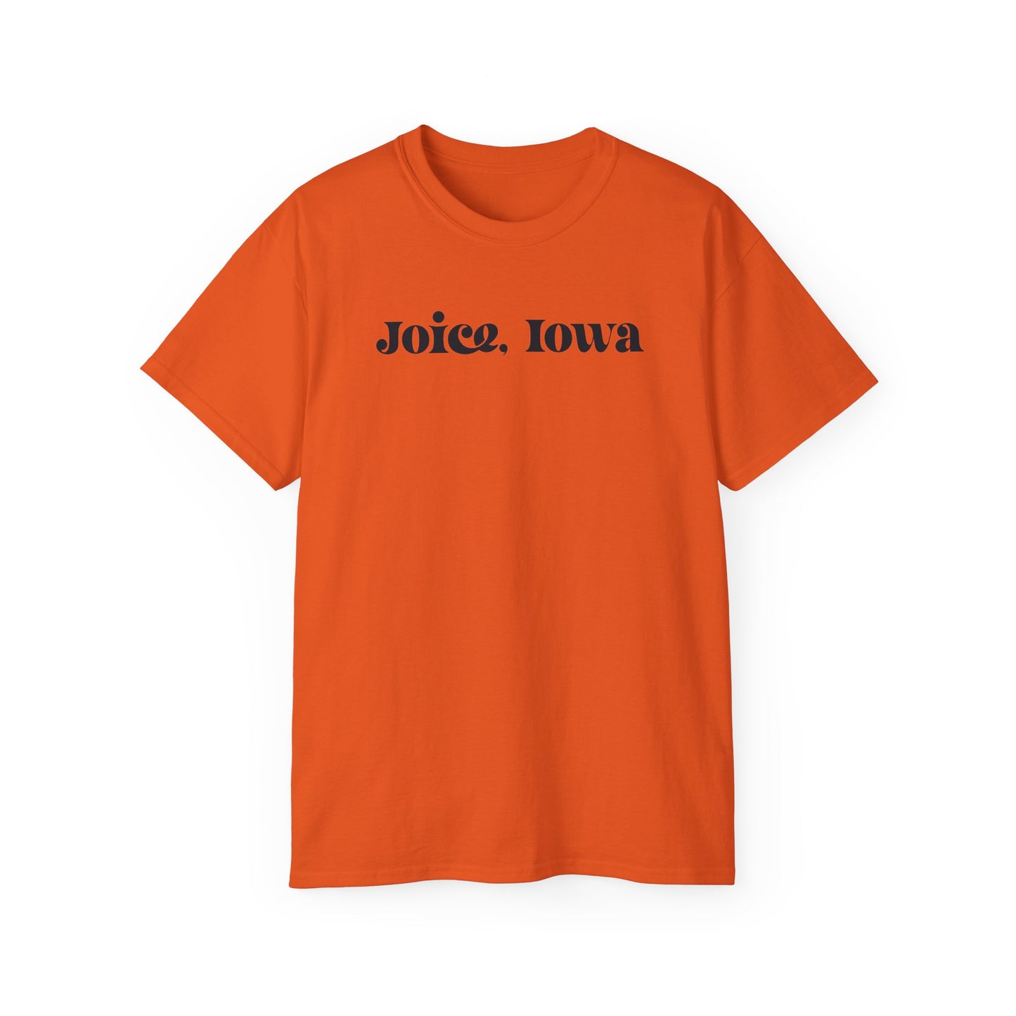 Joice, Iowa (Black Design) on Unisex Ultra Cotton Short Sleeve Tee