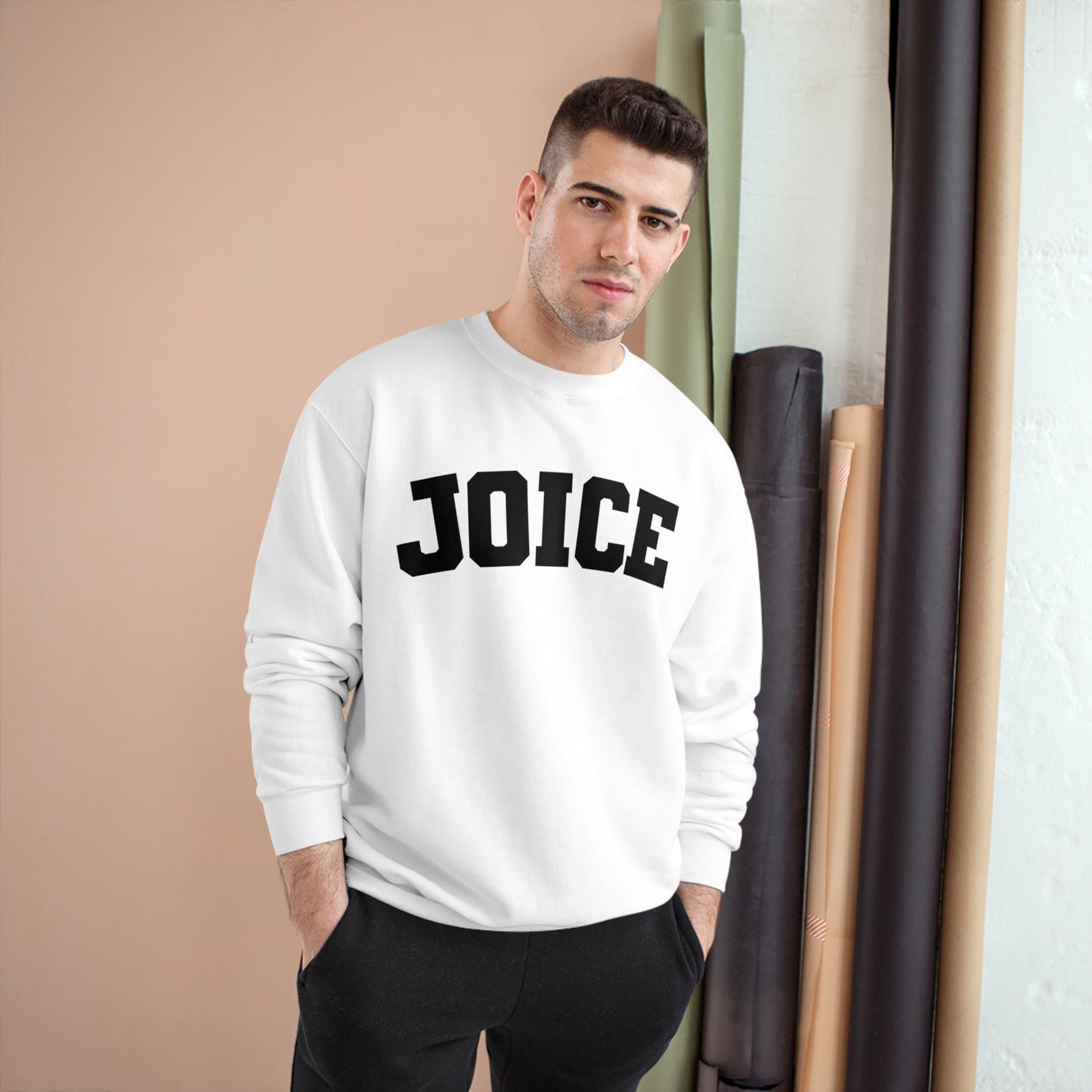 JOICE (black design) on Champion Sweatshirt