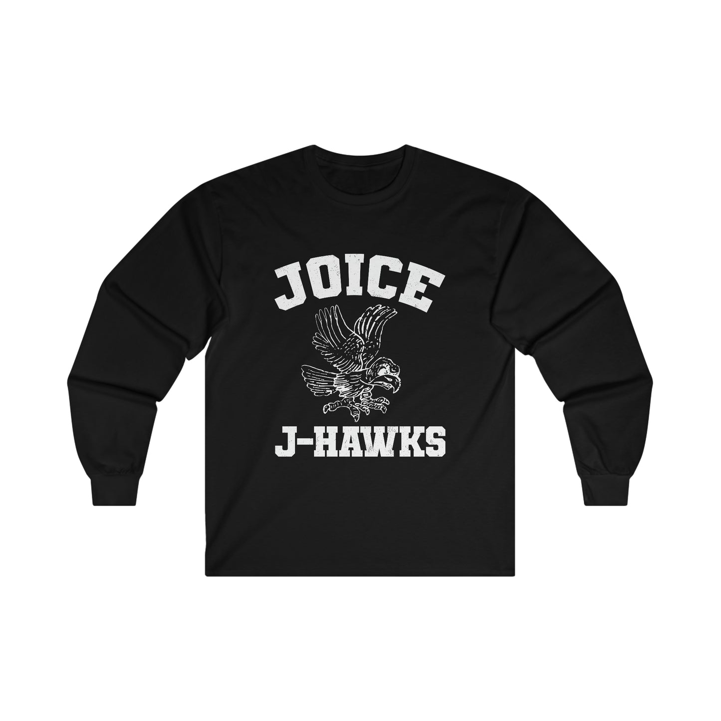 Throwback Joice J-Hawks (worn white design) on Ultra Cotton Long Sleeve Tee