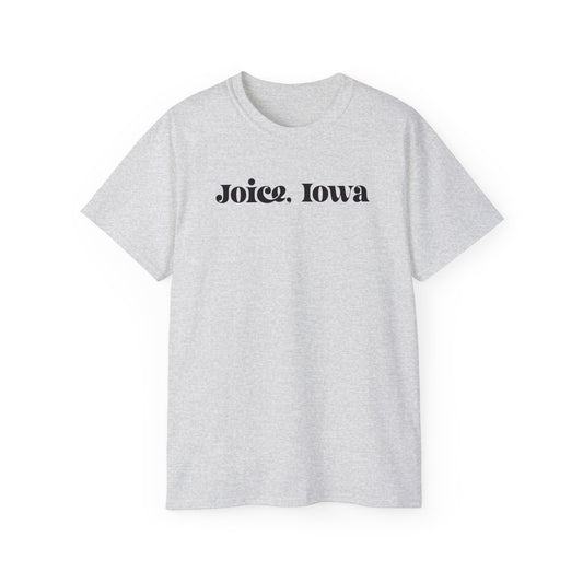 Joice, Iowa (Black Design) on Unisex Ultra Cotton Short Sleeve Tee