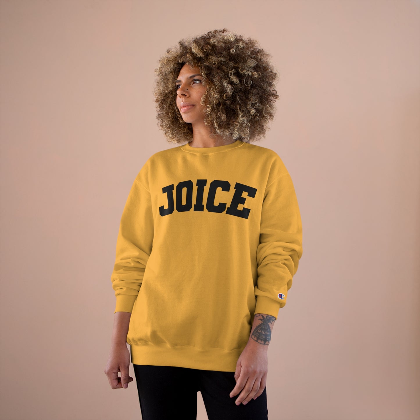 JOICE (black design) on Champion Sweatshirt