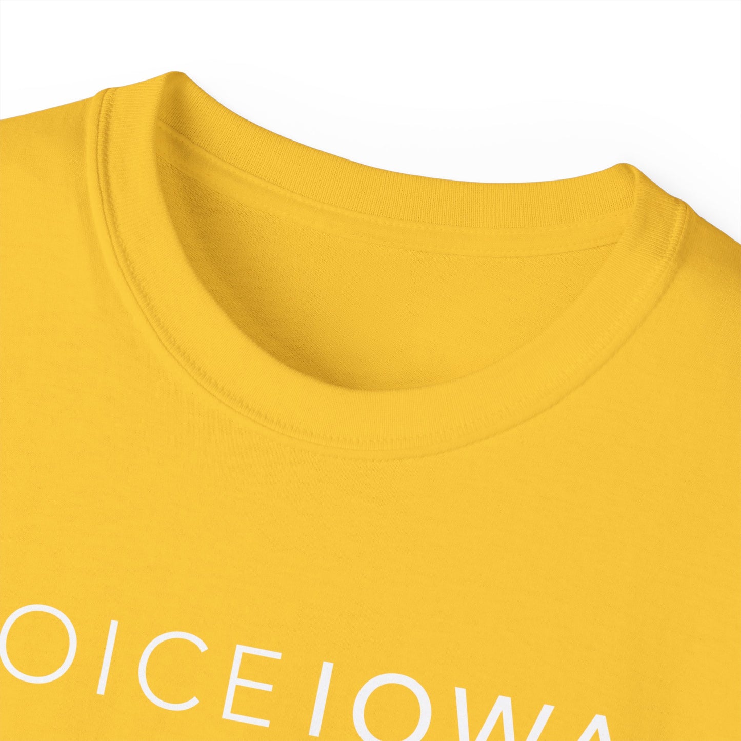 JOICE IOWA (White Design) on Unisex Ultra Cotton Short Sleeve Tee