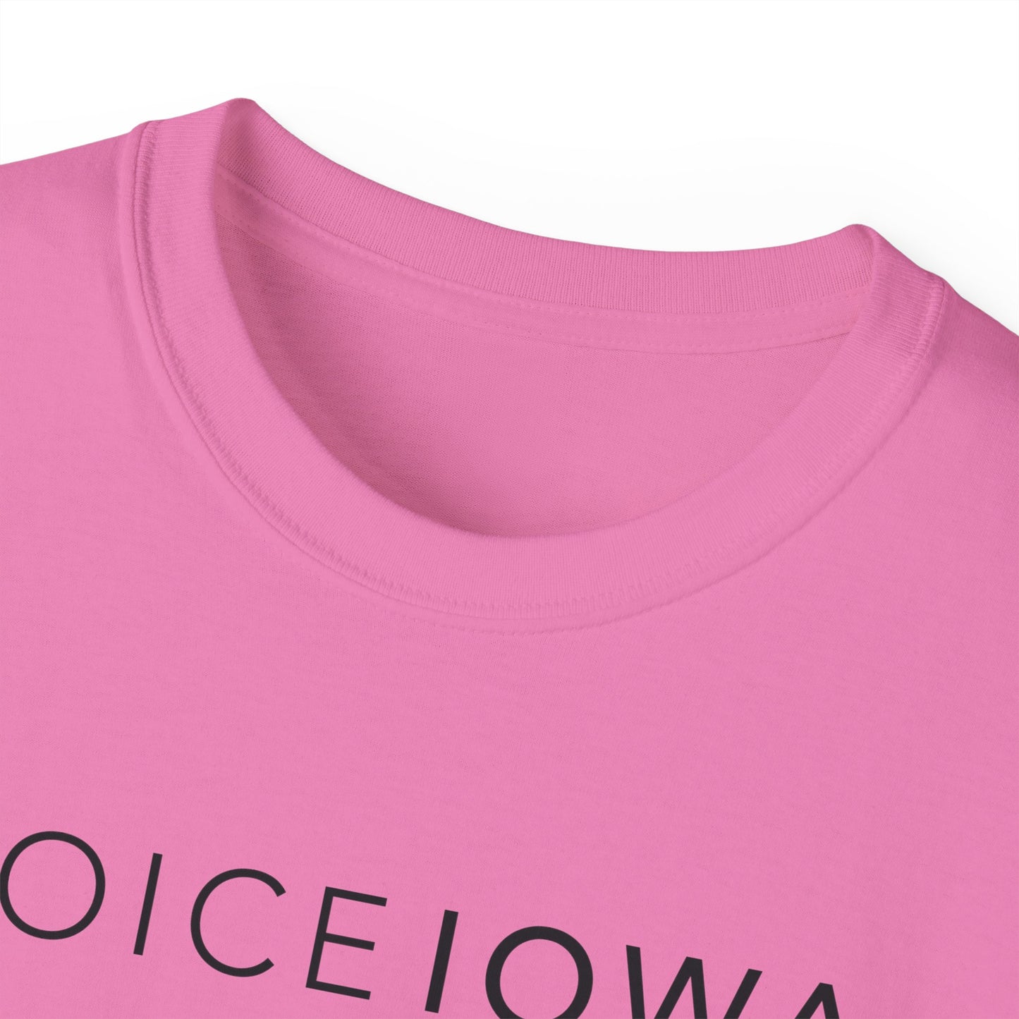 JOICE IOWA (Black Design) on Unisex Ultra Cotton Short Sleeve Tee